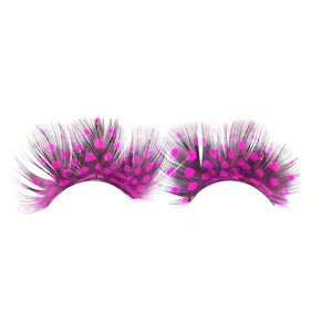 dorisue hot pink feather eyelashes cosplay anime